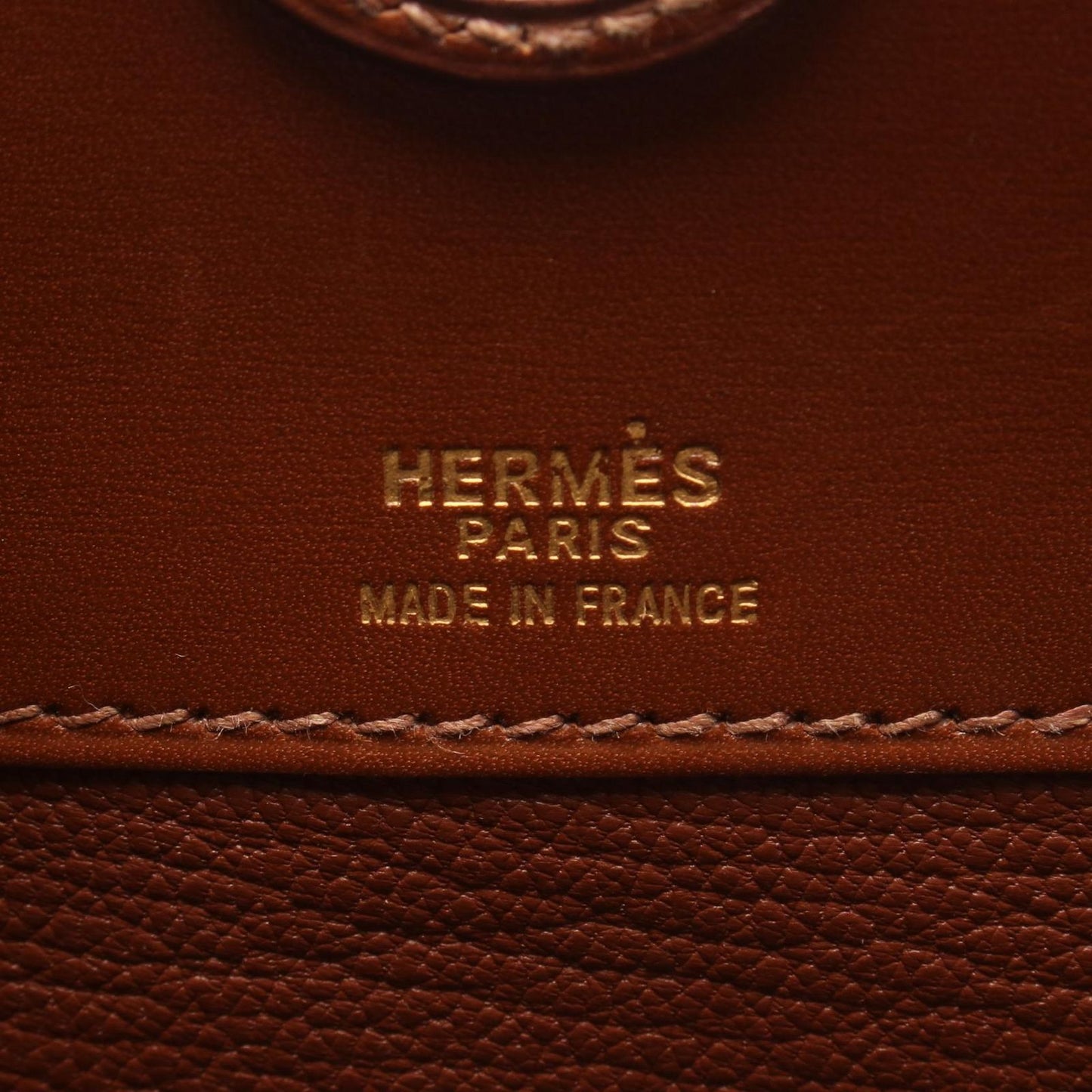 Hermes Handbag Dalvy MM Gold Calf — view 4