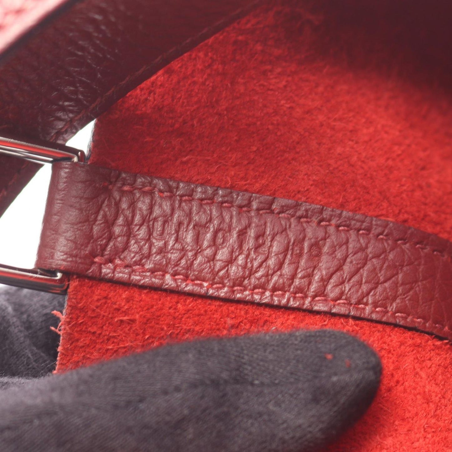 Hermes Handbag Picotin Lock PM Rouge Ash — view 5