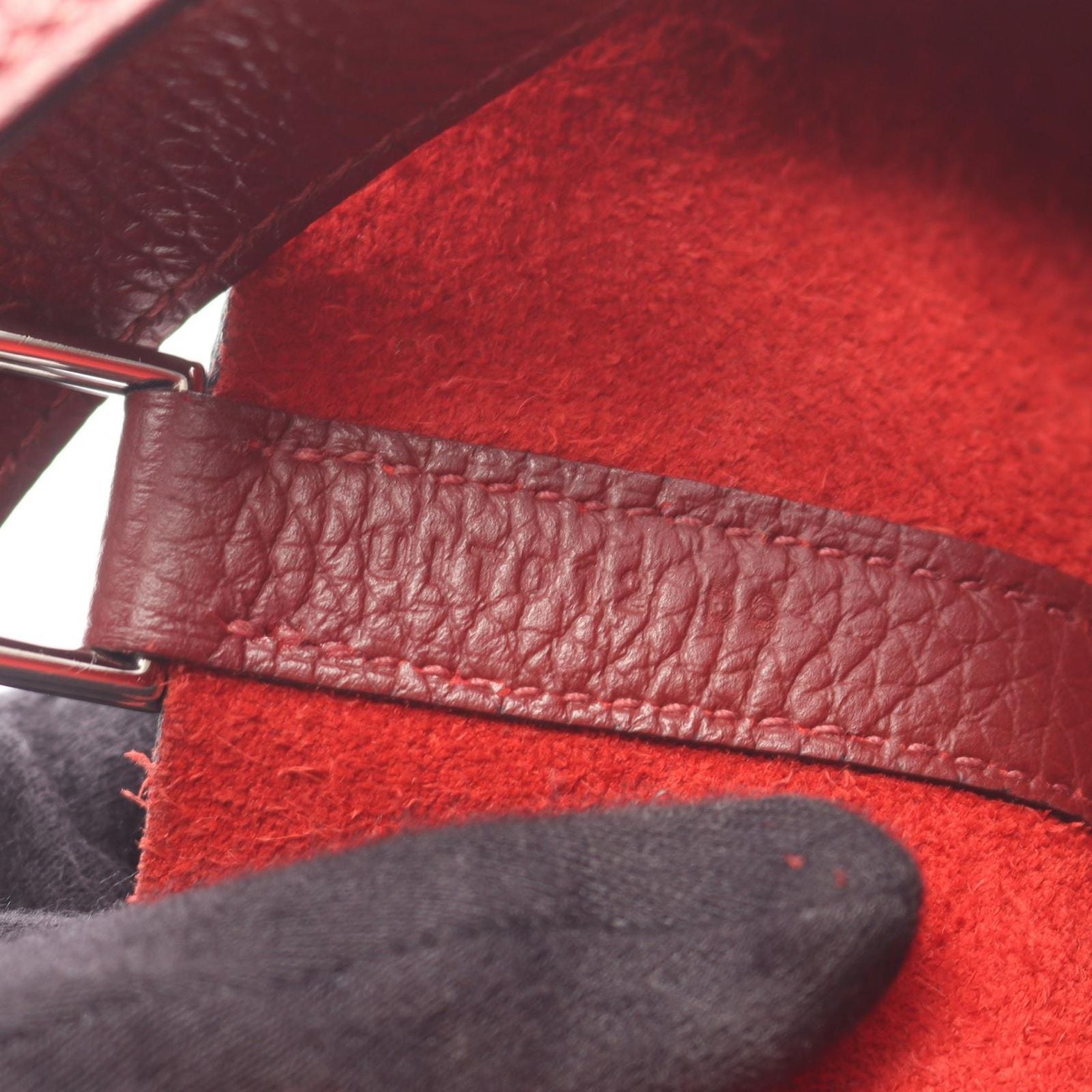 Hermes Handbag Picotin Lock PM Rouge Ash — view 5
