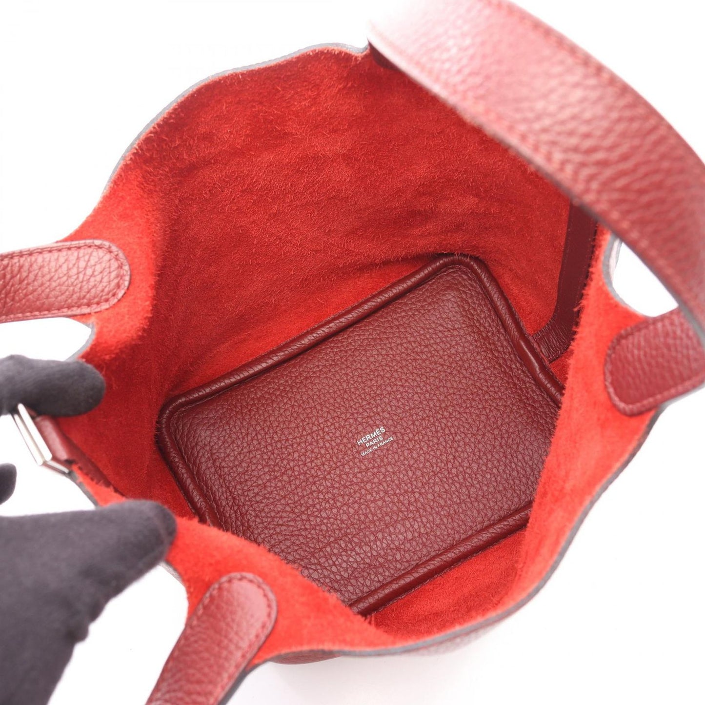 Hermes Handbag Picotin Lock PM Rouge Ash — view 3