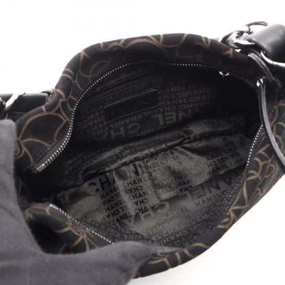 Chanel Handbag Camellia Black Suede Lambskin Chain Bag — view 3