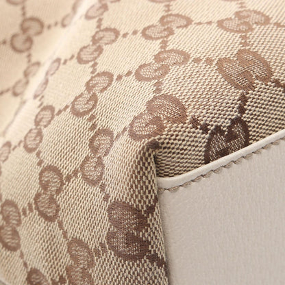 Gucci Tote GG Canvas Ivory Brown — view 7