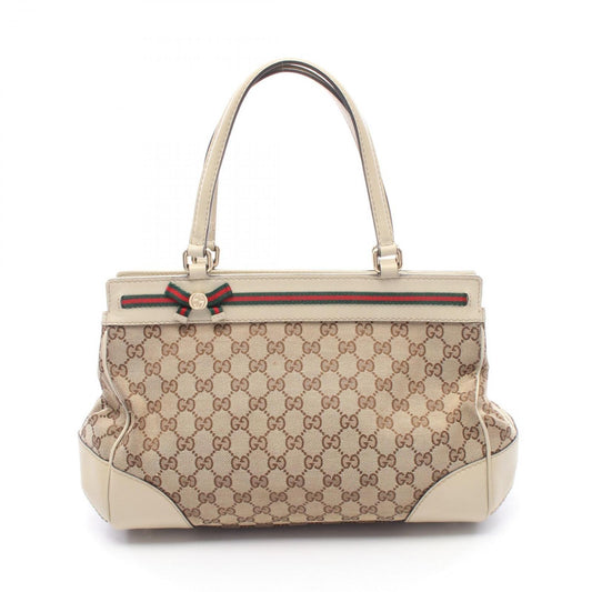 Gucci Tote Mayfair GG Canvas Sherry Line Beige