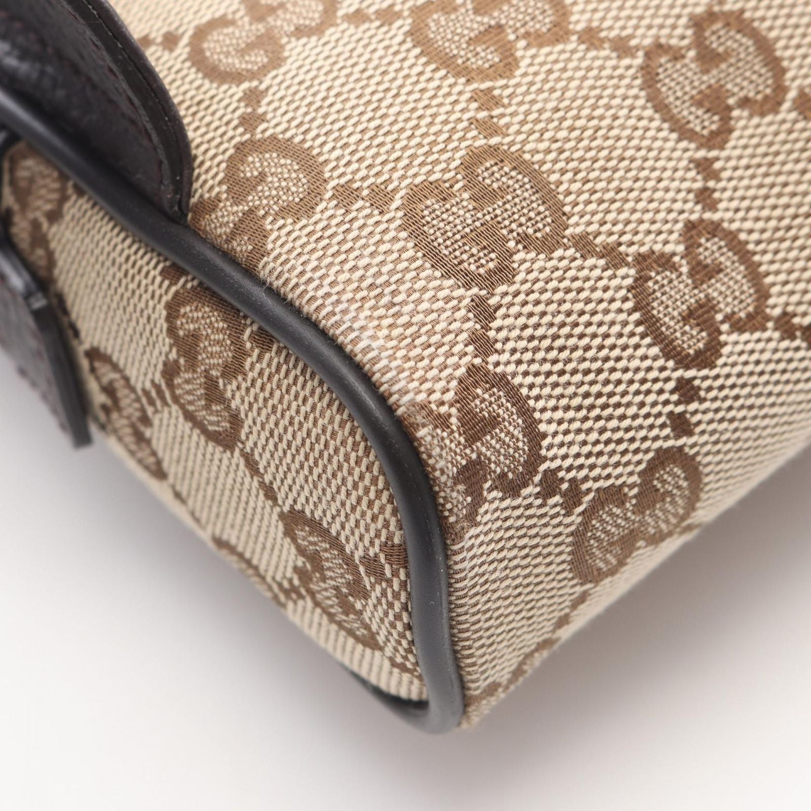 Gucci Waist Bag GG Canvas Brown Dark — view 8