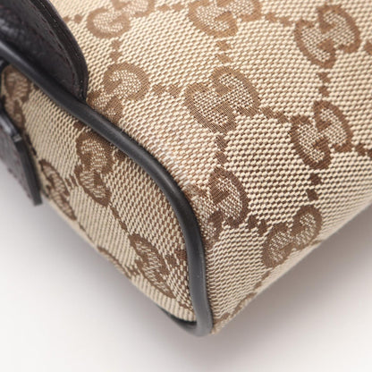 Gucci Waist Bag GG Canvas Brown Dark — view 8