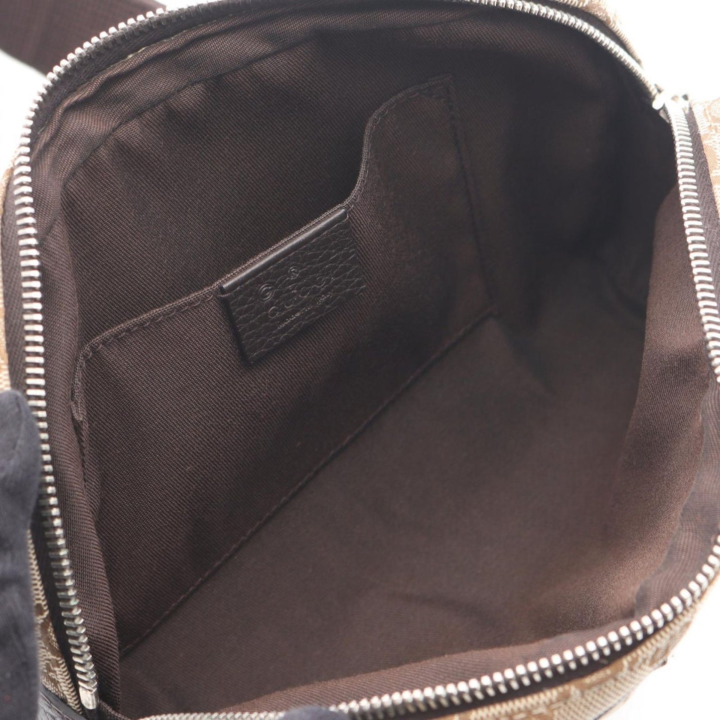 Gucci Waist Bag GG Canvas Brown Dark — view 3
