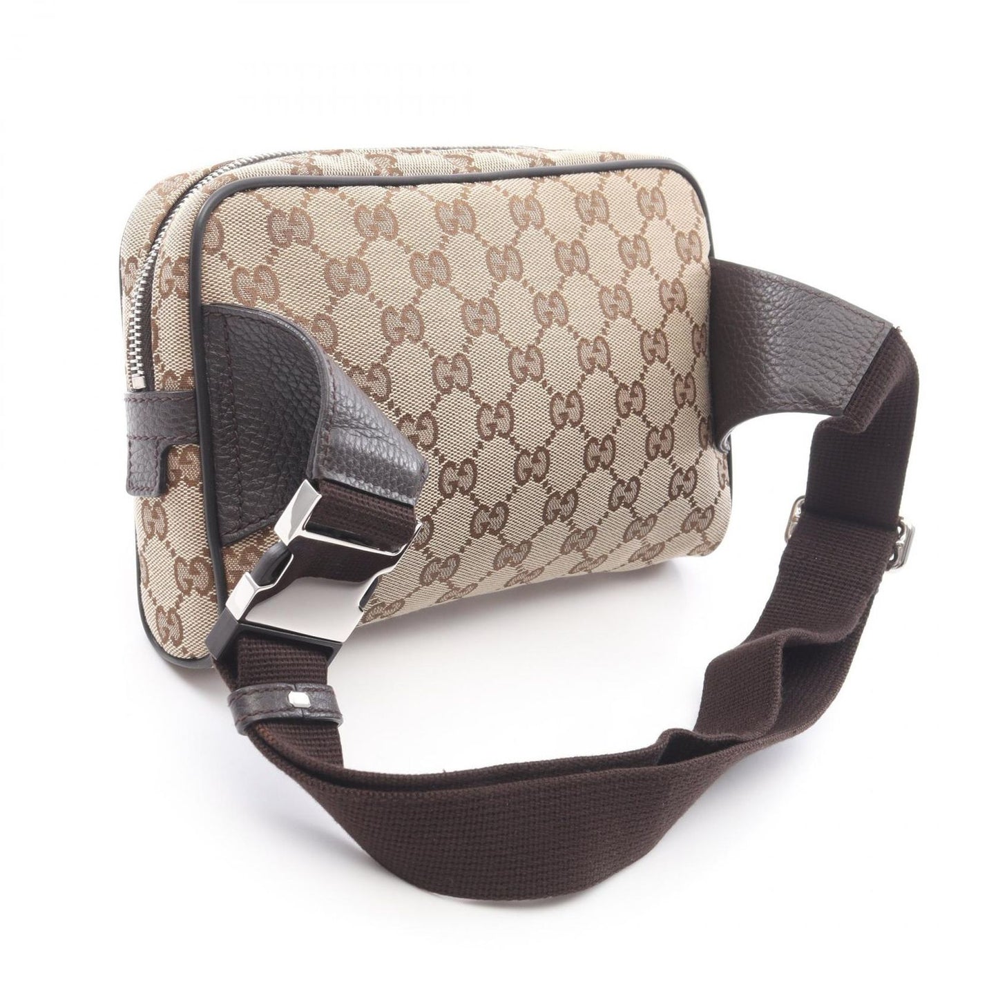 Gucci Waist Bag GG Canvas Brown Dark — view 2