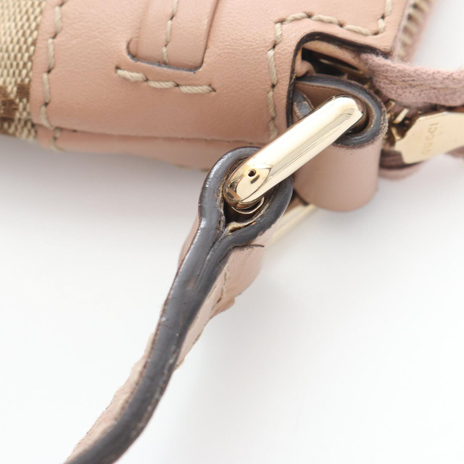 Gucci Shoulder Bag Mayfair GG Canvas Pink Beige Brown — view 9