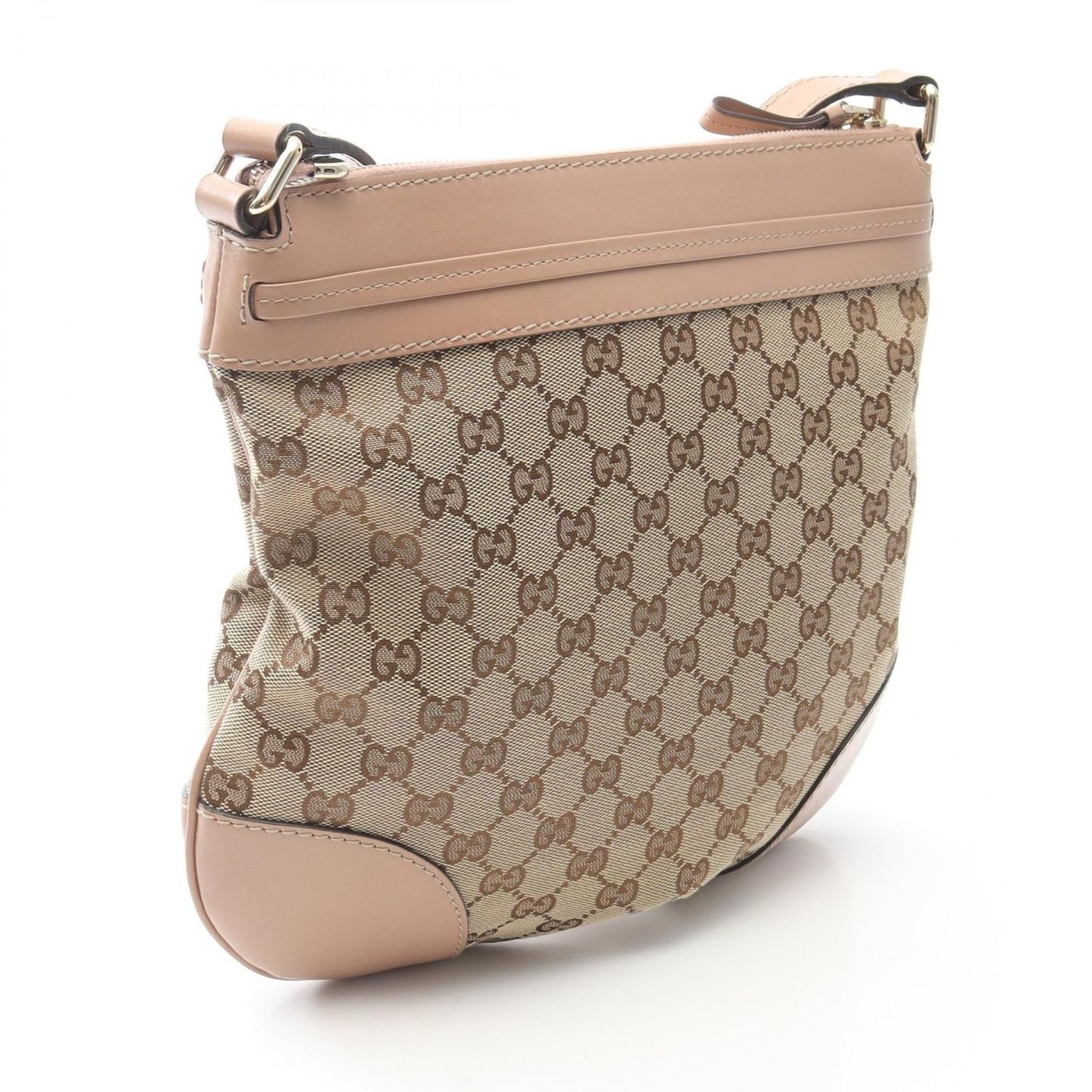 Gucci Shoulder Bag Mayfair GG Canvas Pink Beige Brown — view 2