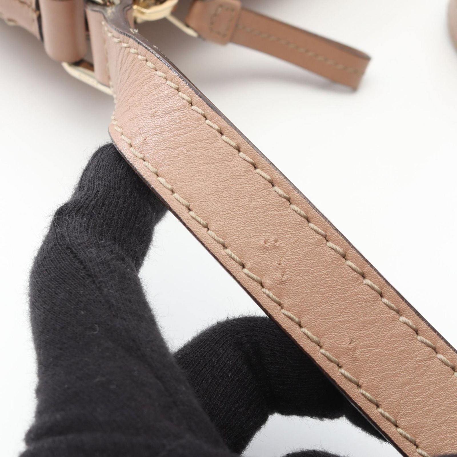 Gucci Shoulder Bag Mayfair GG Canvas Pink Beige Brown — view 8