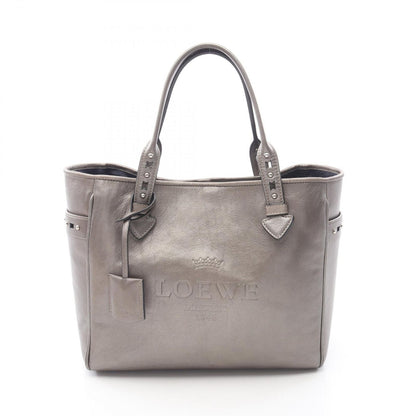 Loewe Tote Heritage Metallic Brown Leather