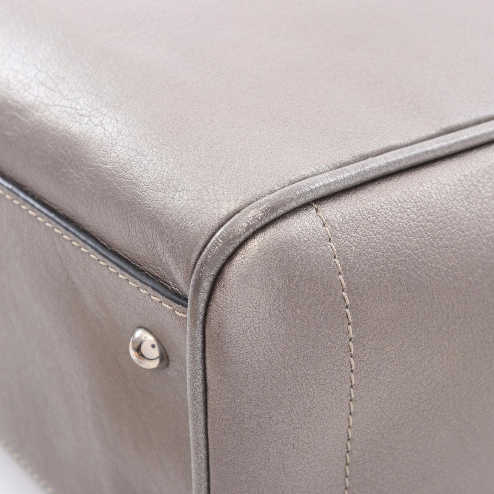 Loewe Tote Heritage Metallic Brown Leather — view 5