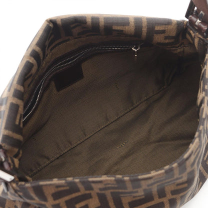 Fendi Shoulder Bag Zucca Brown Canvas Leather Man Bucket — view 3