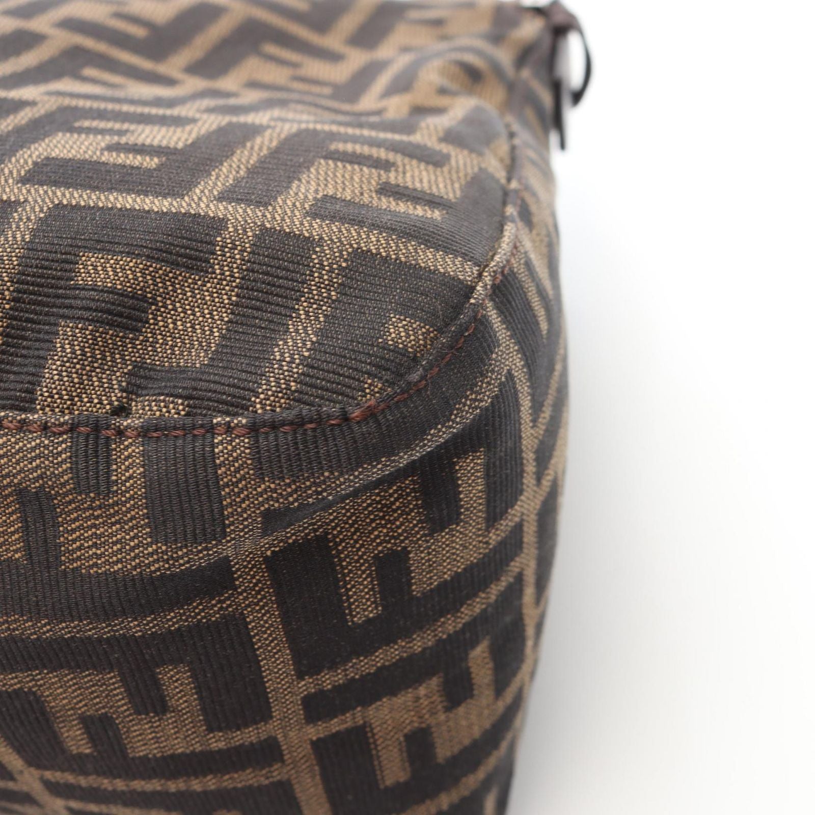 Fendi Shoulder Bag Zucca Brown Canvas Leather Man Bucket — view 7
