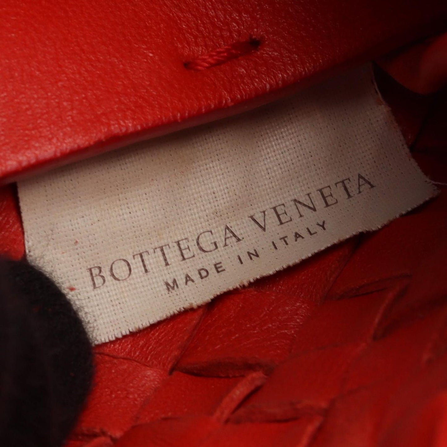 Bottega Veneta Tote Cover MM Intrecciato Red Leather — view 4
