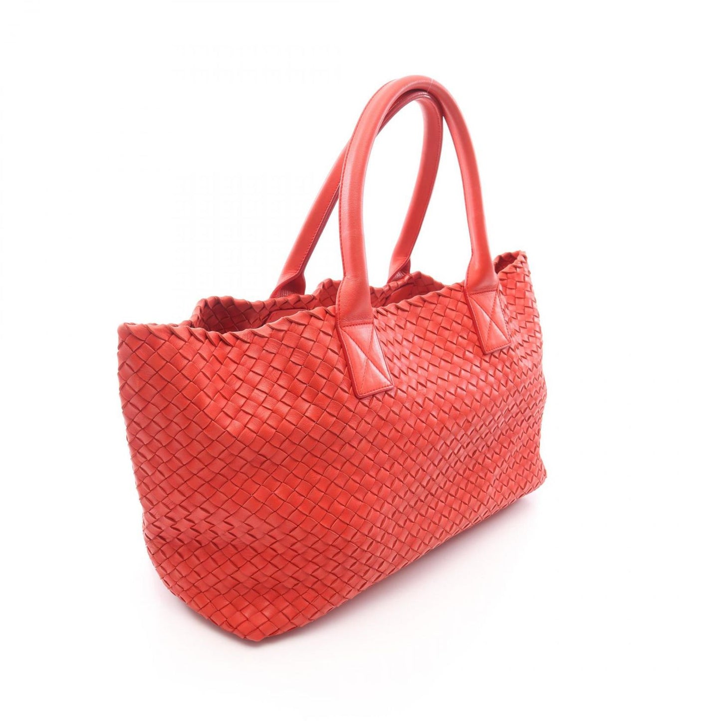 Bottega Veneta Tote Cover MM Intrecciato Red Leather — view 2