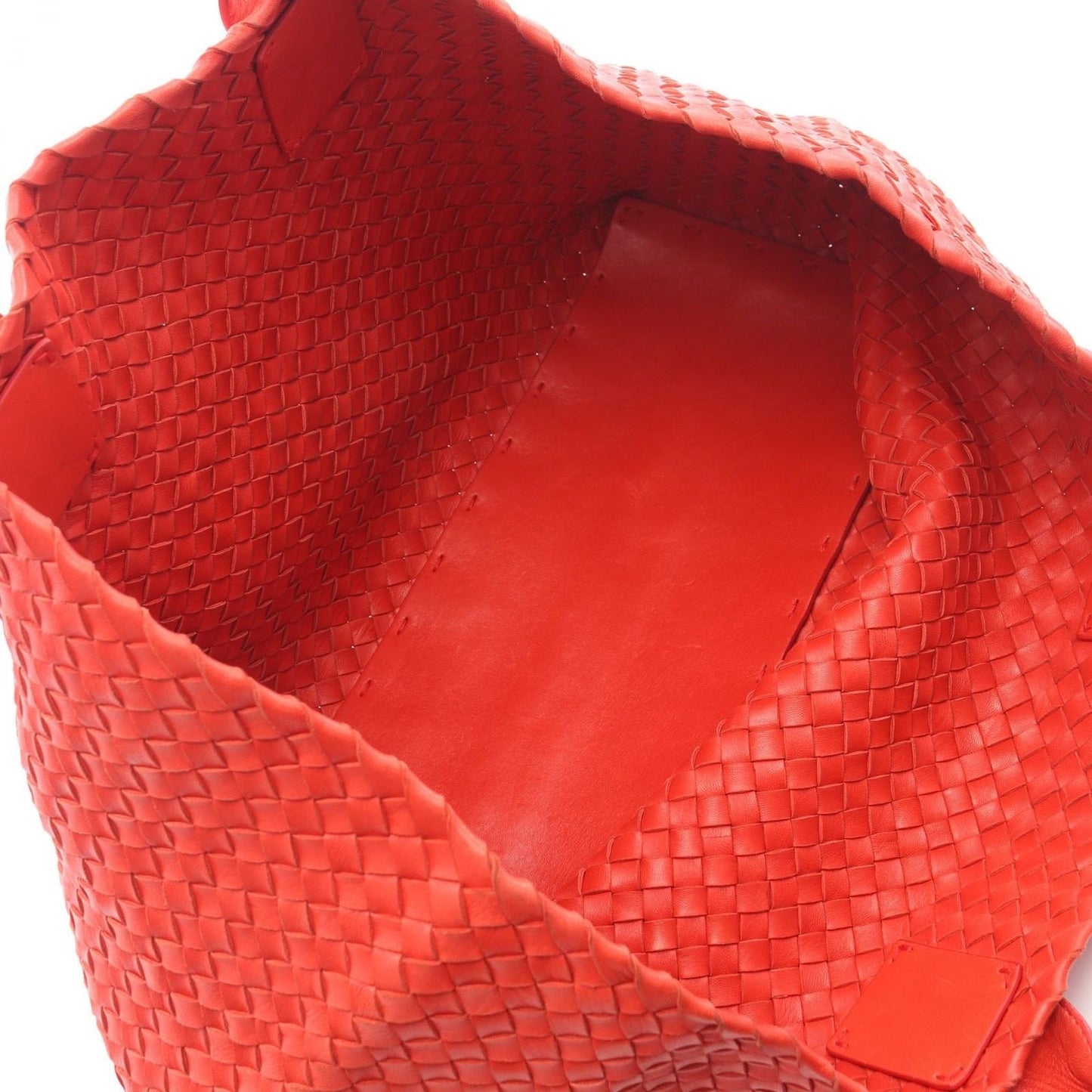 Bottega Veneta Tote Cover MM Intrecciato Red Leather — view 3