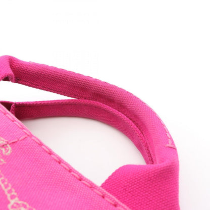 Prada Tote Canapa 2-Way Pink Canvas — view 5