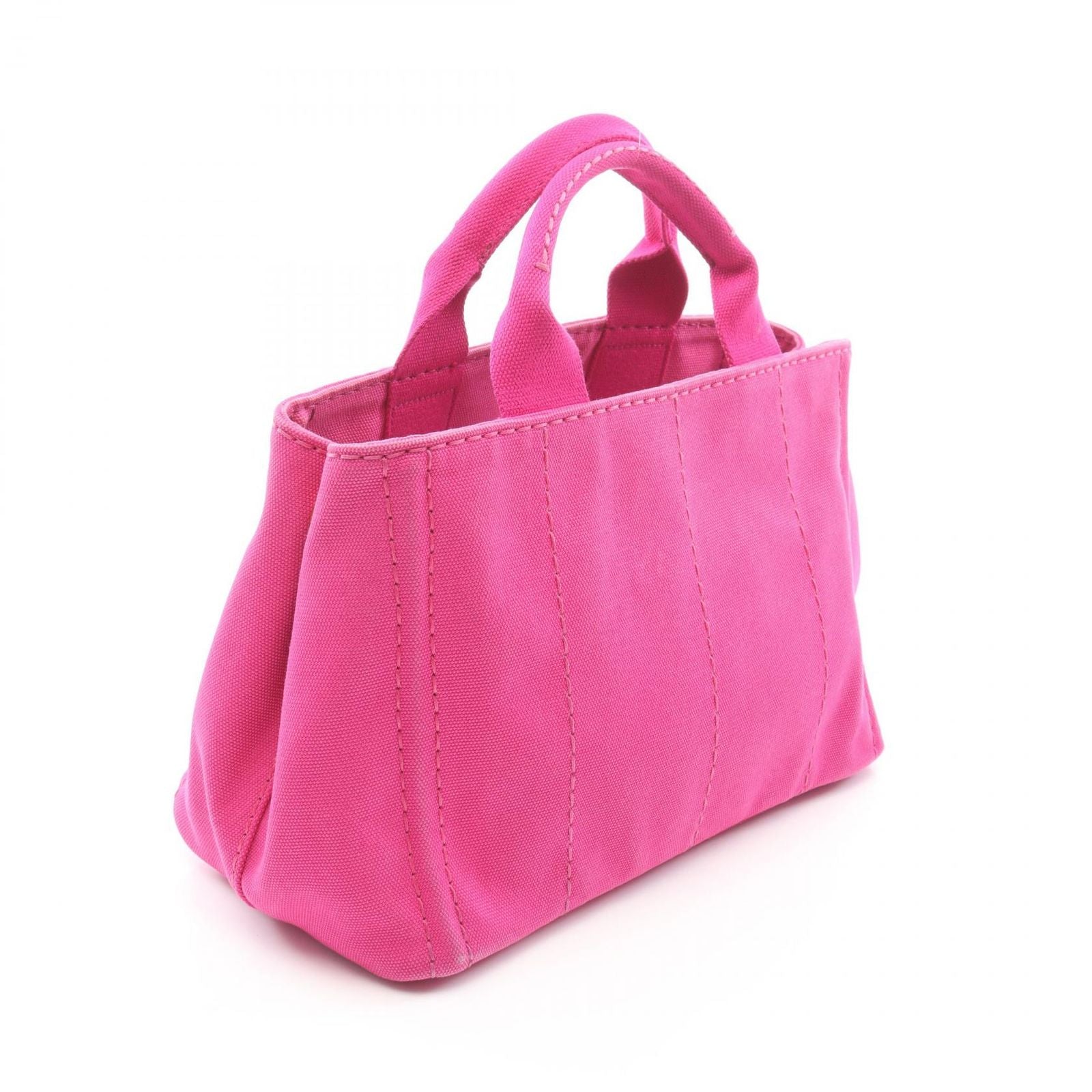 Prada Tote Canapa 2-Way Pink Canvas — view 2