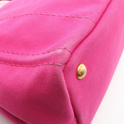 Prada Tote Canapa 2-Way Pink Canvas — view 7