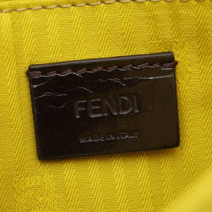 Fendi Shoulder Bag Yellow Leather Chain — view 4