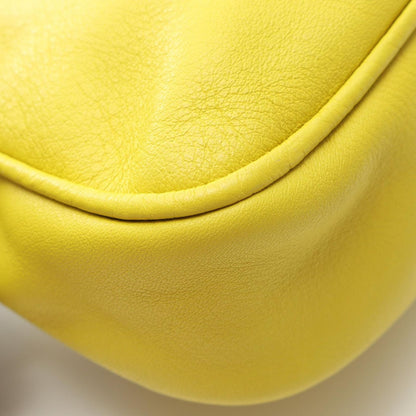 Fendi Shoulder Bag Yellow Leather Chain — view 6