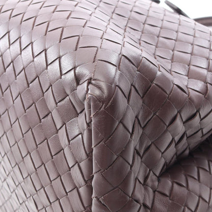 Bottega Veneta Handbag Intrecciato Rome Bag Purple Leather Hand — view 6