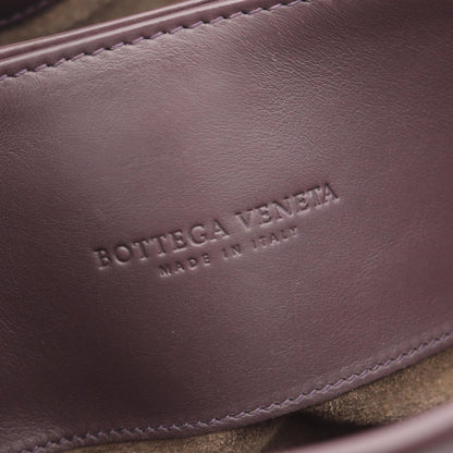 Bottega Veneta Handbag Intrecciato Rome Bag Purple Leather Hand — view 4