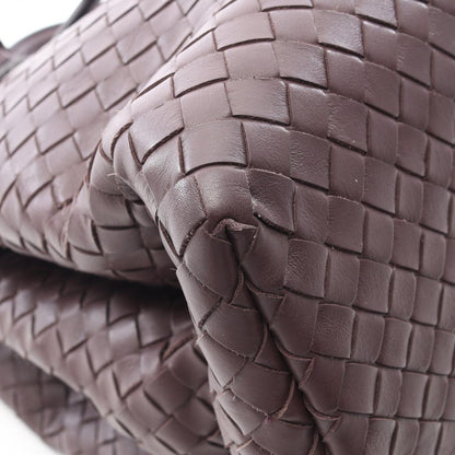 Bottega Veneta Handbag Intrecciato Rome Bag Purple Leather Hand — view 7