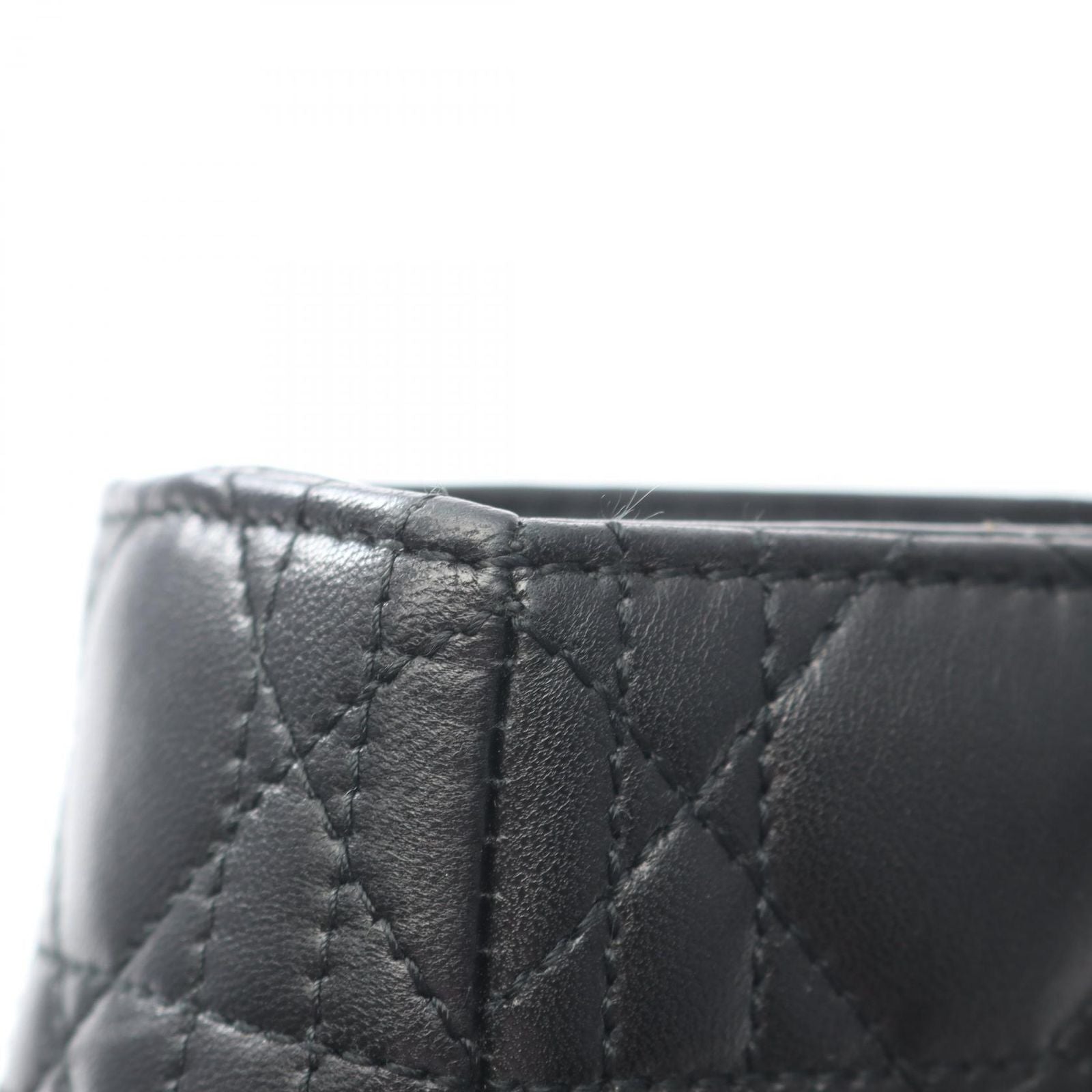 Dior Handbag Lady Dior Large Black Leather Lady Dior Large Cannage 2-Way Tote — view 9