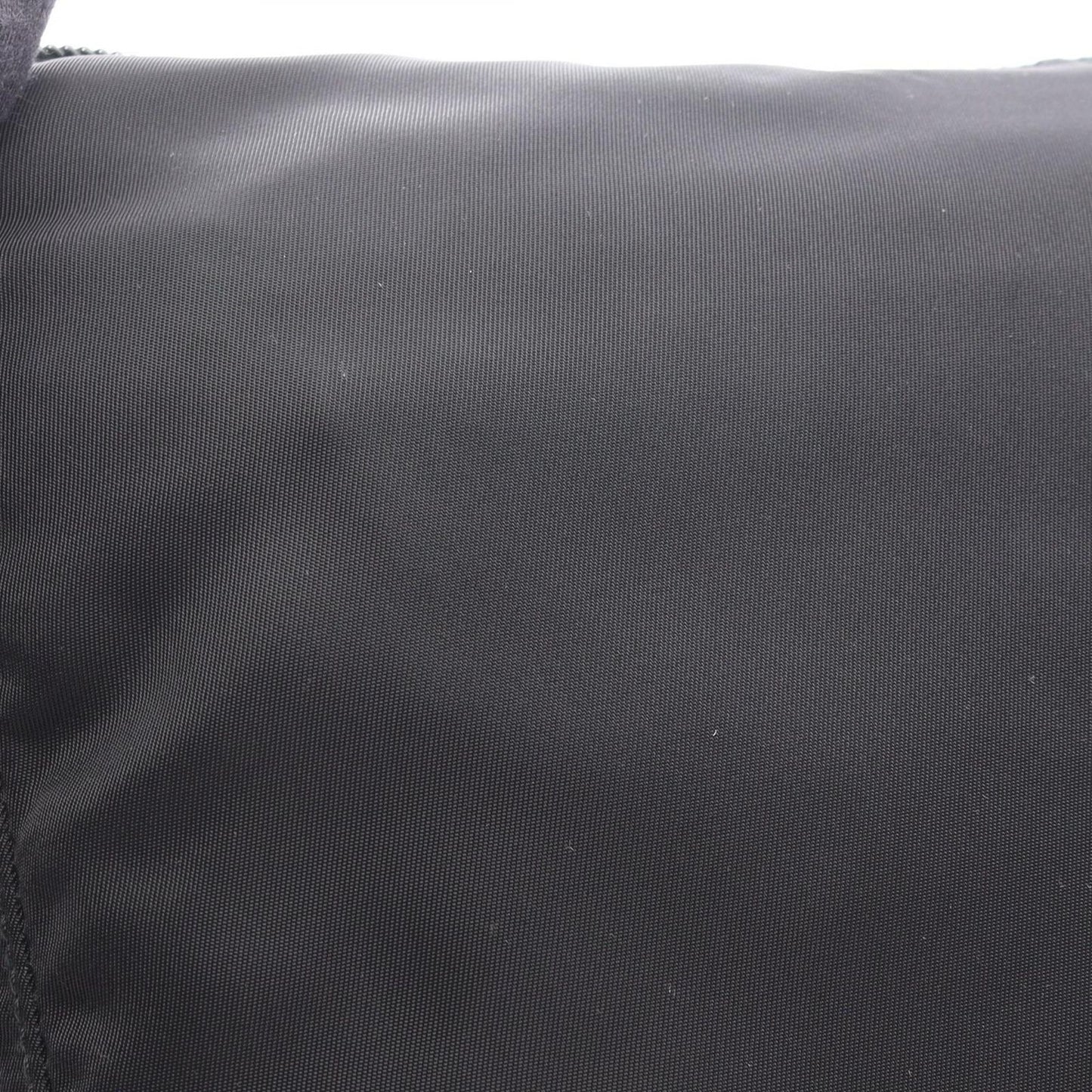 Prada Shoulder Bag Vela Black Nylon Saffiano Leather Triangle Logo — view 5
