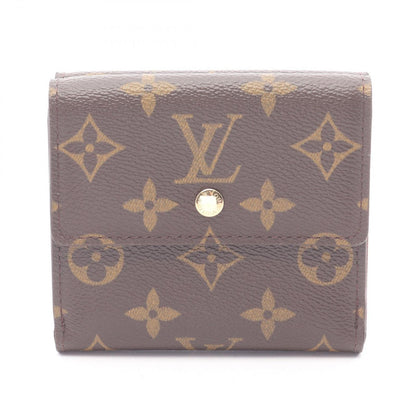 Louis Vuitton Trifold Wallet Porte Monet Cles Monogram Leather