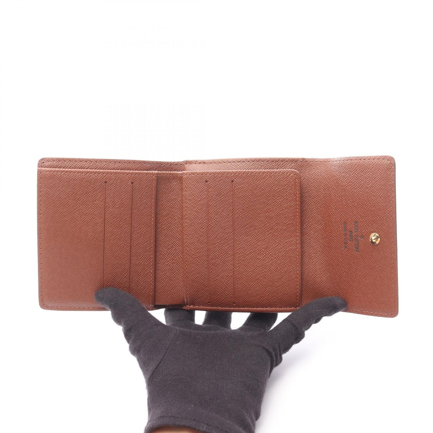 Louis Vuitton Trifold Wallet Porte Monet Cles Monogram Leather — view 3