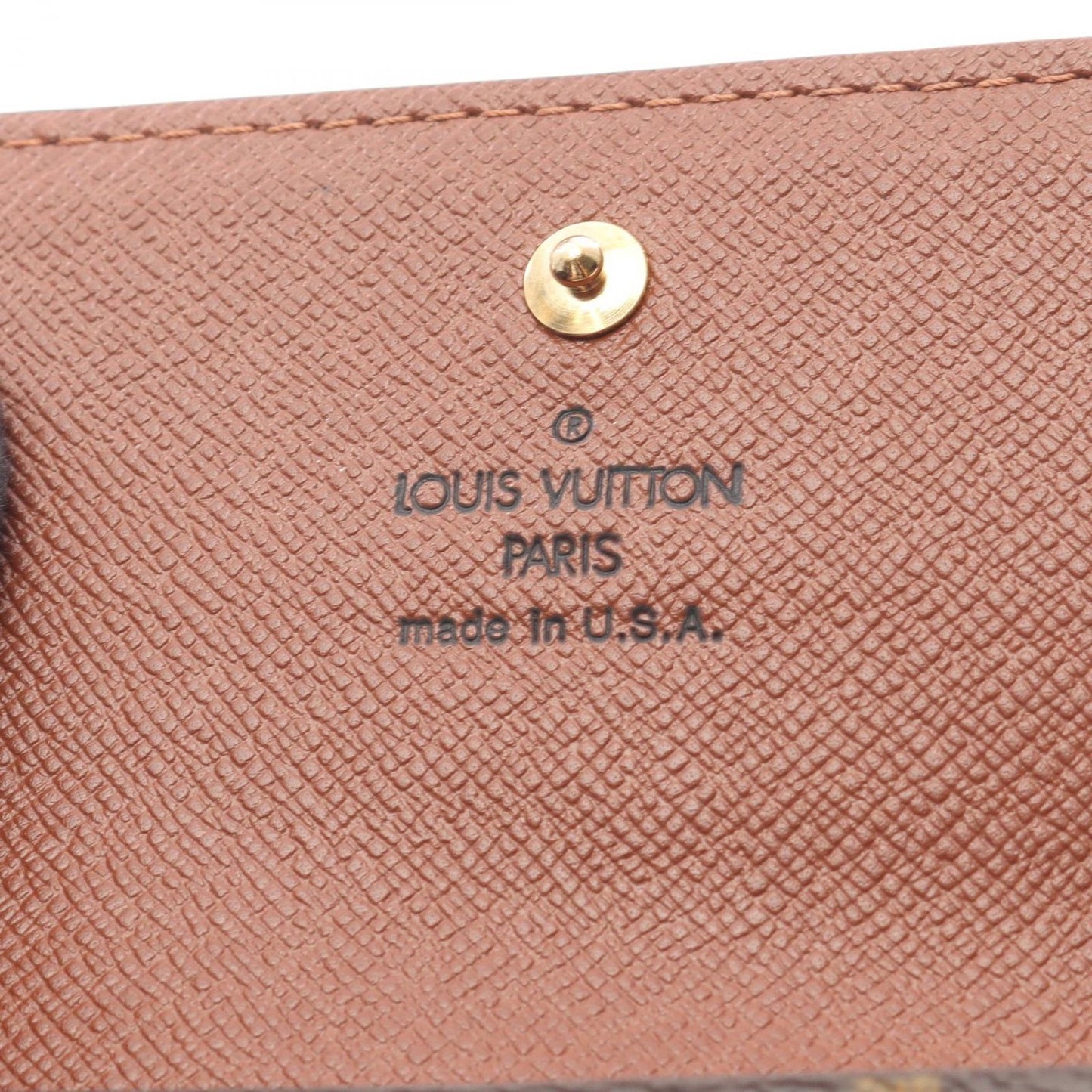 Louis Vuitton Trifold Wallet Porte Monet Cles Monogram Leather — view 5