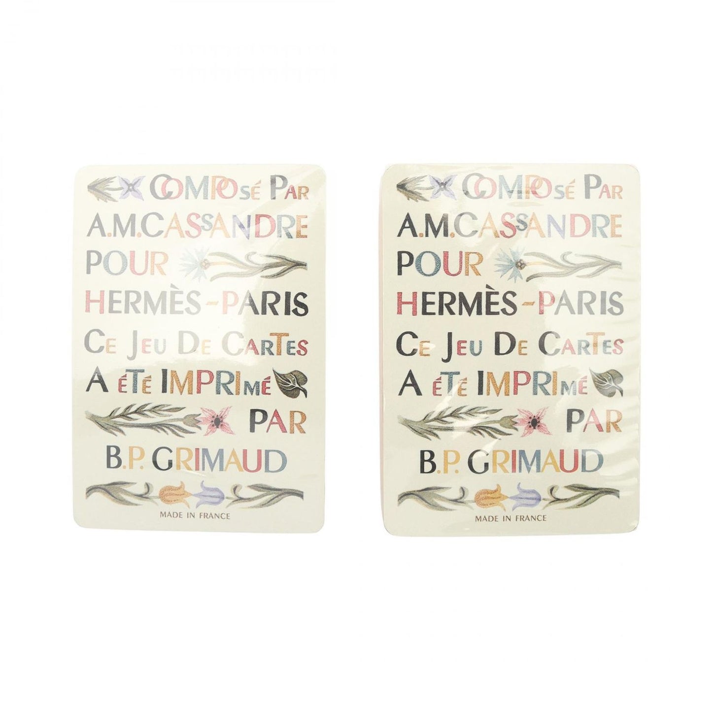 Hermes Playing Card Set Cards