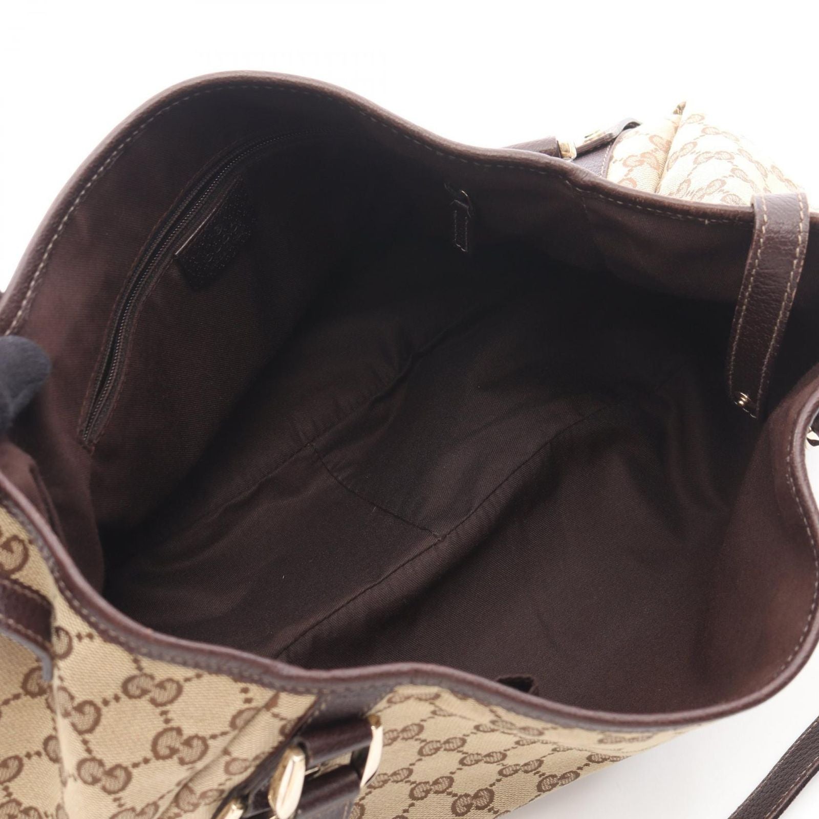 Gucci Shoulder Bag Abbey GG Canvas Beige — view 3