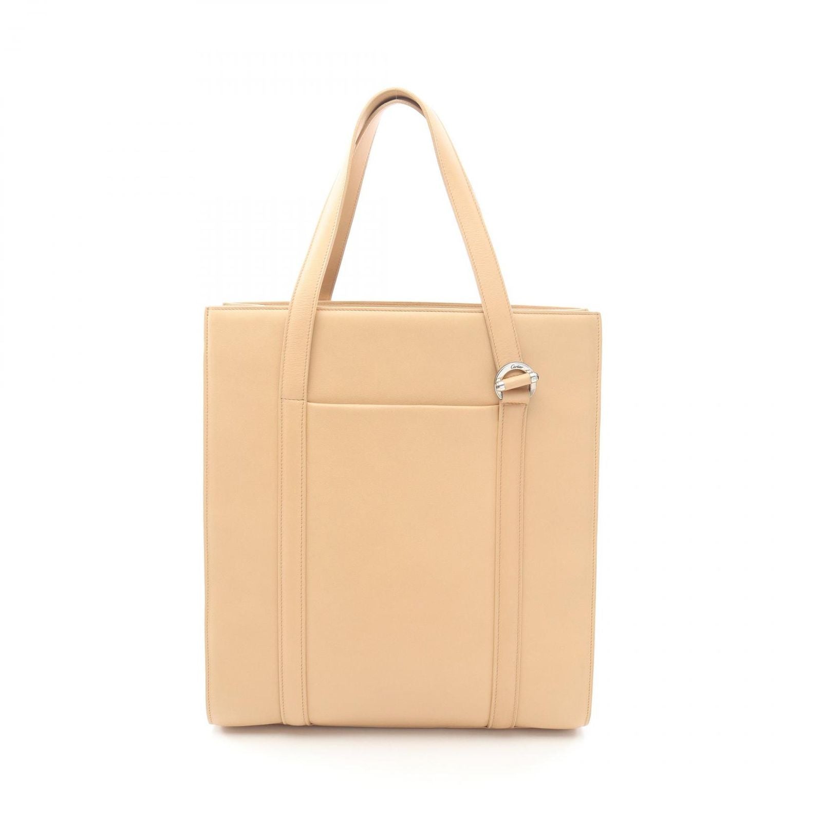 Cartier Tote Cabochon Beige Leather