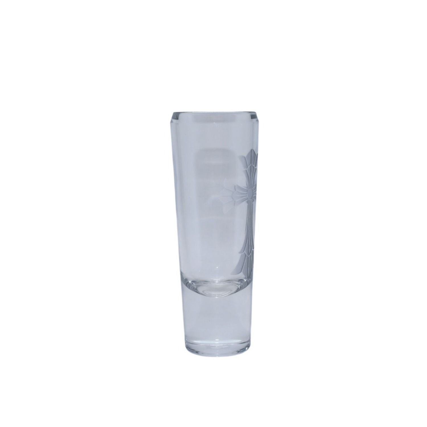 Chrome Hearts Baccarat Cross Motif Glass Vase Clear — view 4