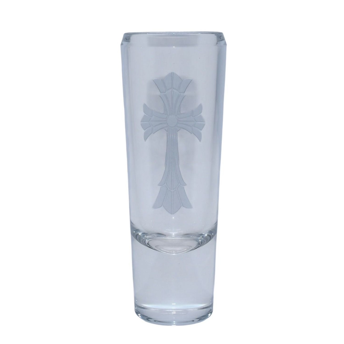 Chrome Hearts Baccarat Cross Motif Glass Vase Clear — view 2