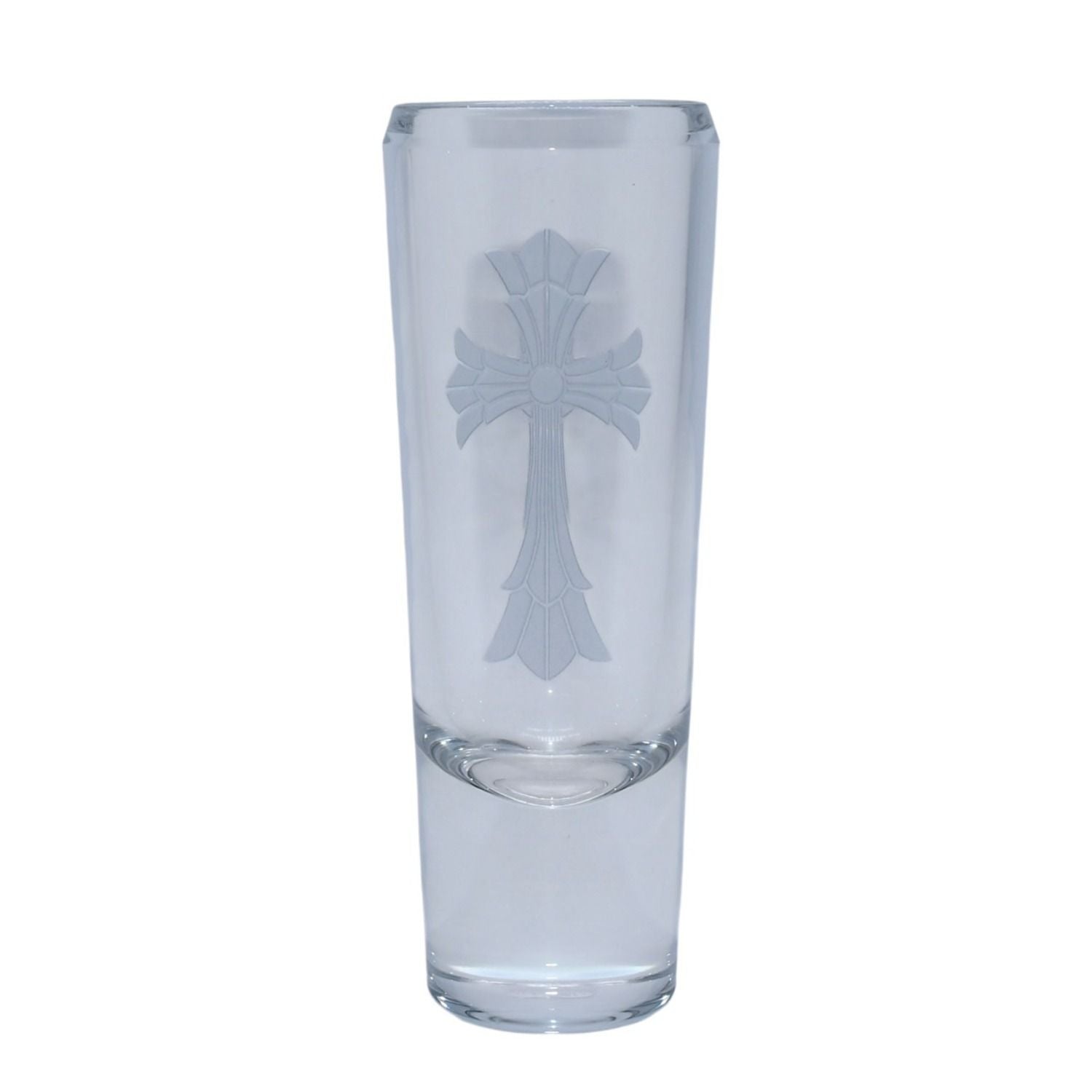 Chrome Hearts Baccarat Cross Motif Glass Vase Clear — view 2