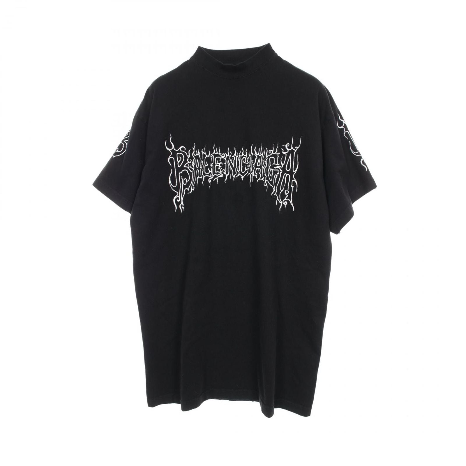 Balenciaga Top Metal Logo T-Shirt Cotton