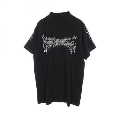 Balenciaga Top Metal Logo T-Shirt Cotton