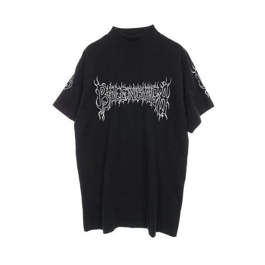 Balenciaga Top Metal Logo T-Shirt Cotton