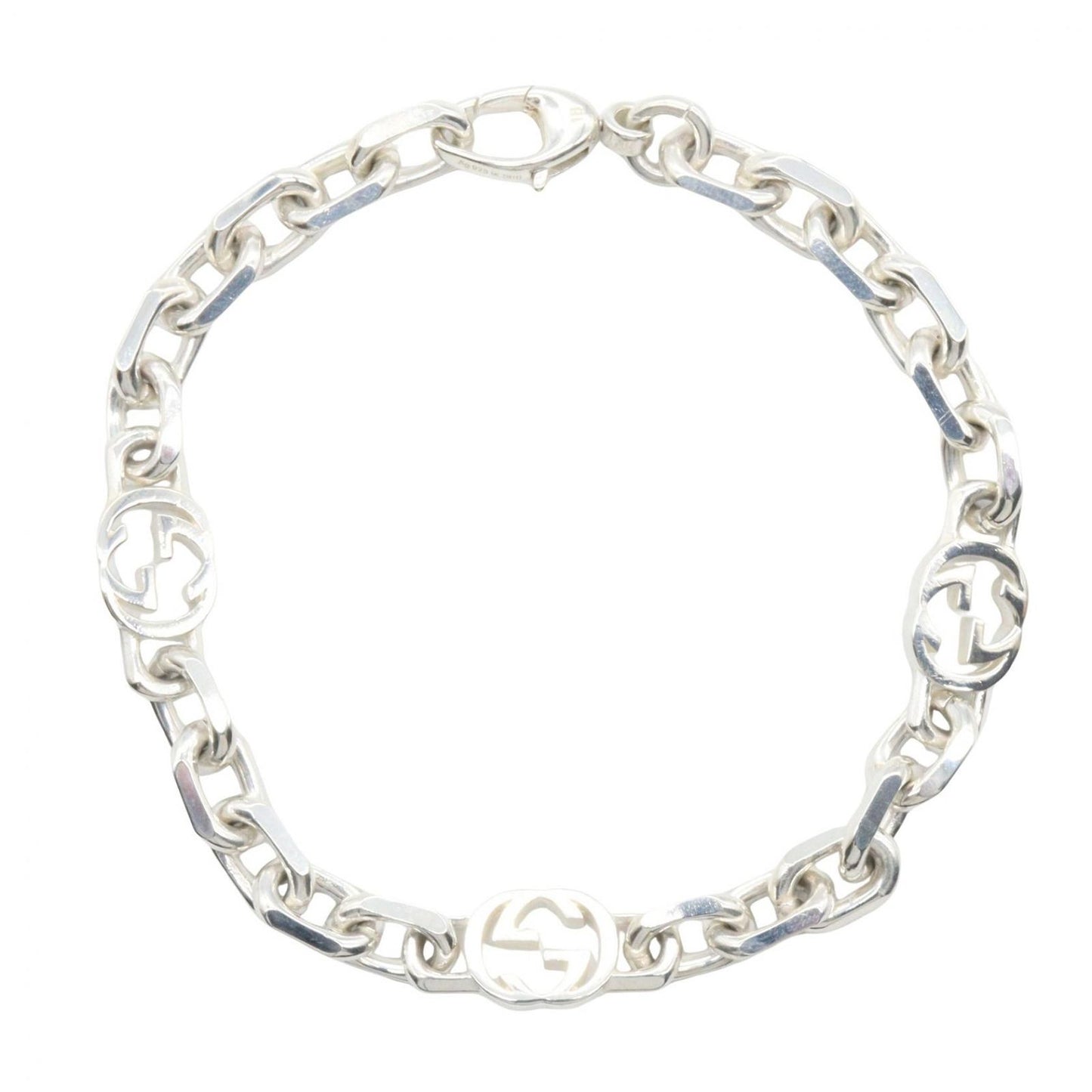 Gucci Bracelet Interlocking Chain 18 cm 925 Sterling Silver