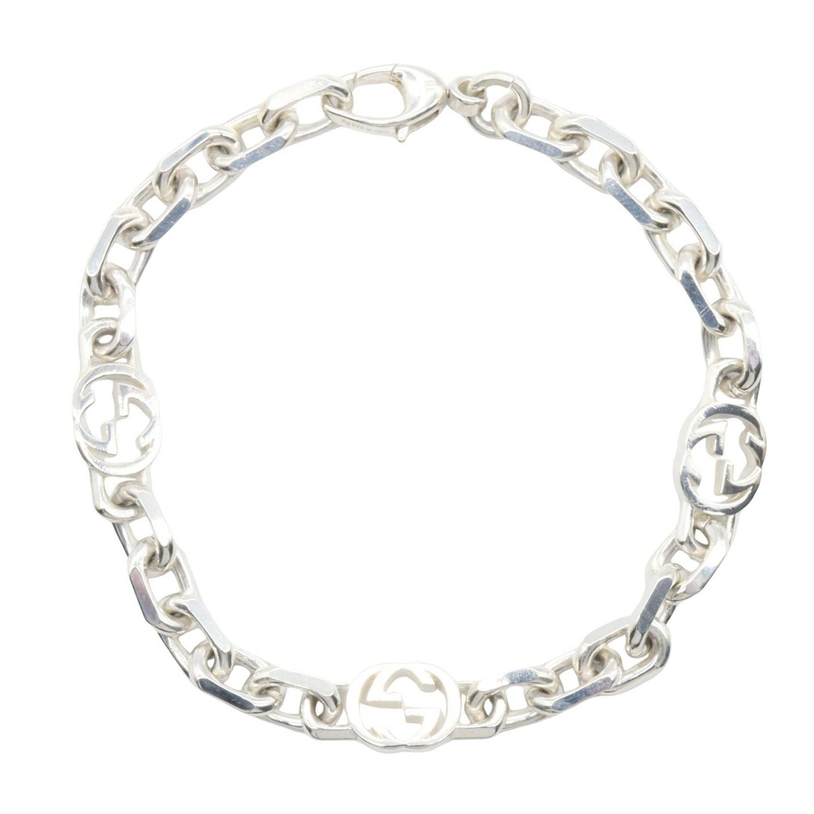 Gucci Bracelet Interlocking Chain 18 cm 925 Sterling Silver
