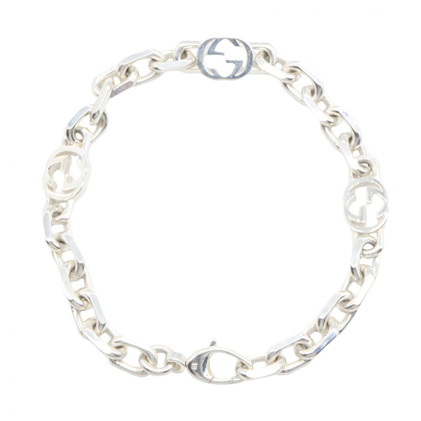Gucci Bracelet Interlocking Chain 18 cm 925 Sterling Silver — view 2