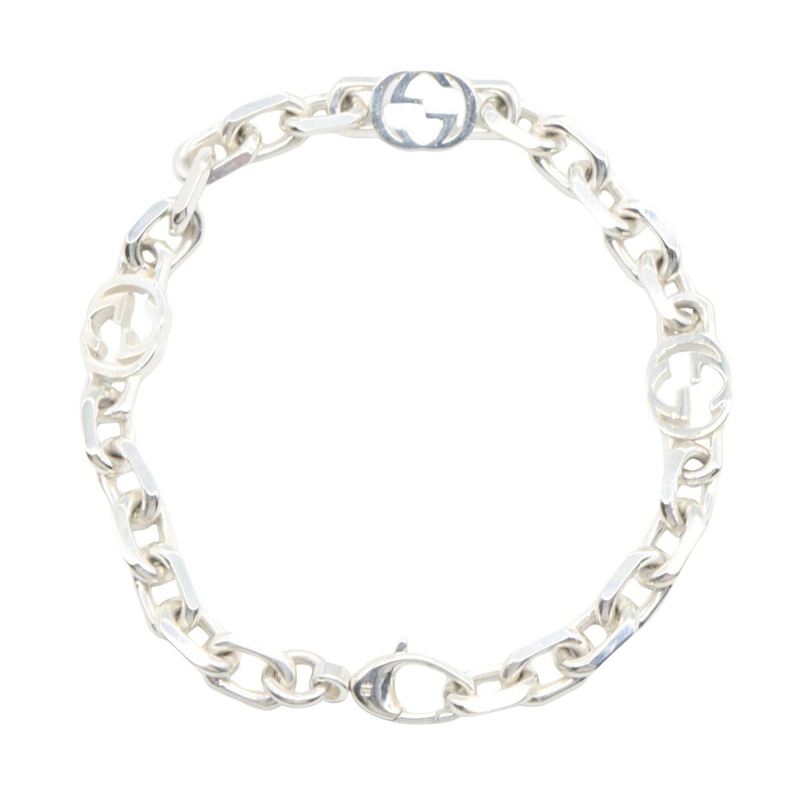 Gucci Bracelet Interlocking Chain 18 cm 925 Sterling Silver — view 2