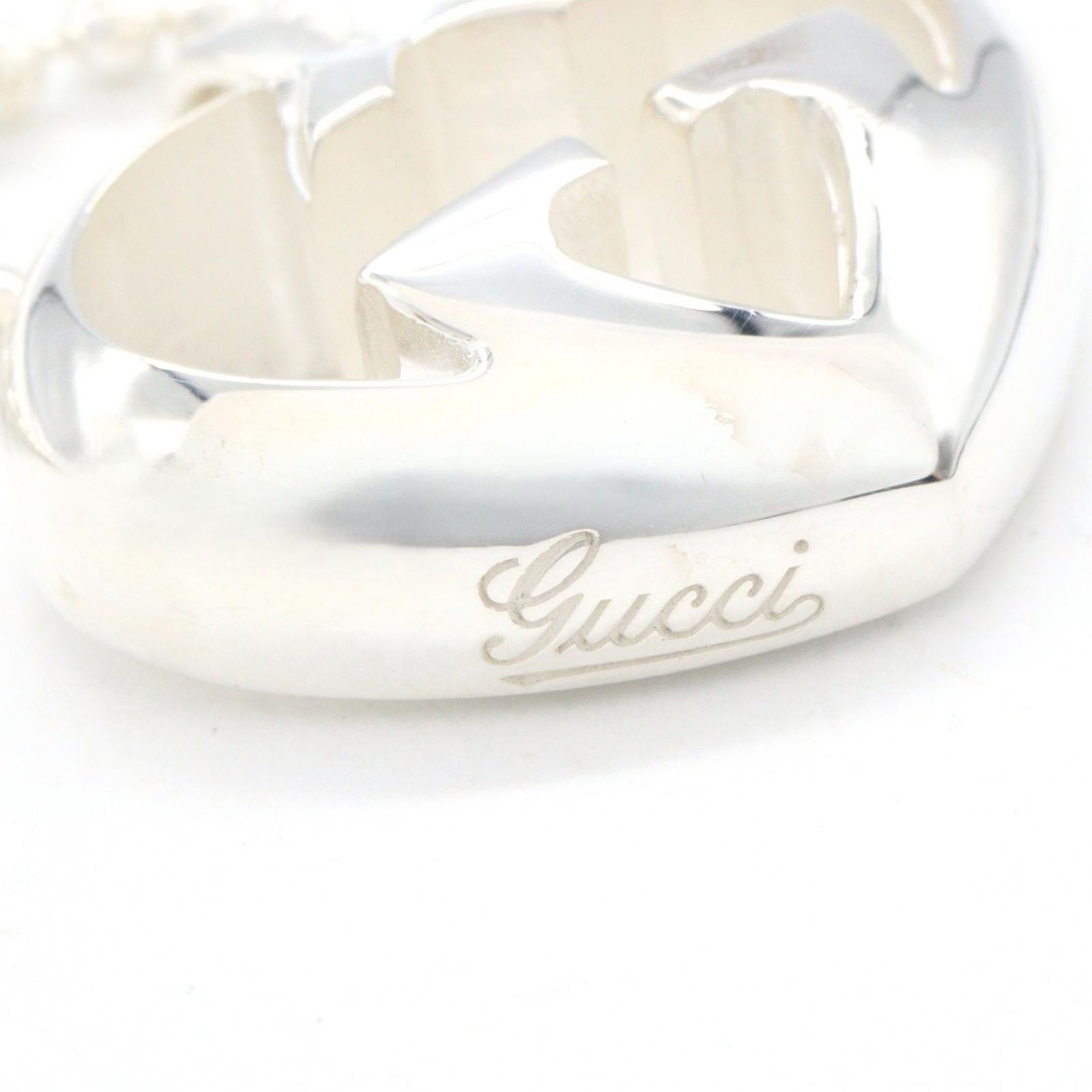 Gucci Necklace Heart Interlocking 70 cm 925 Sterling Silver — view 4