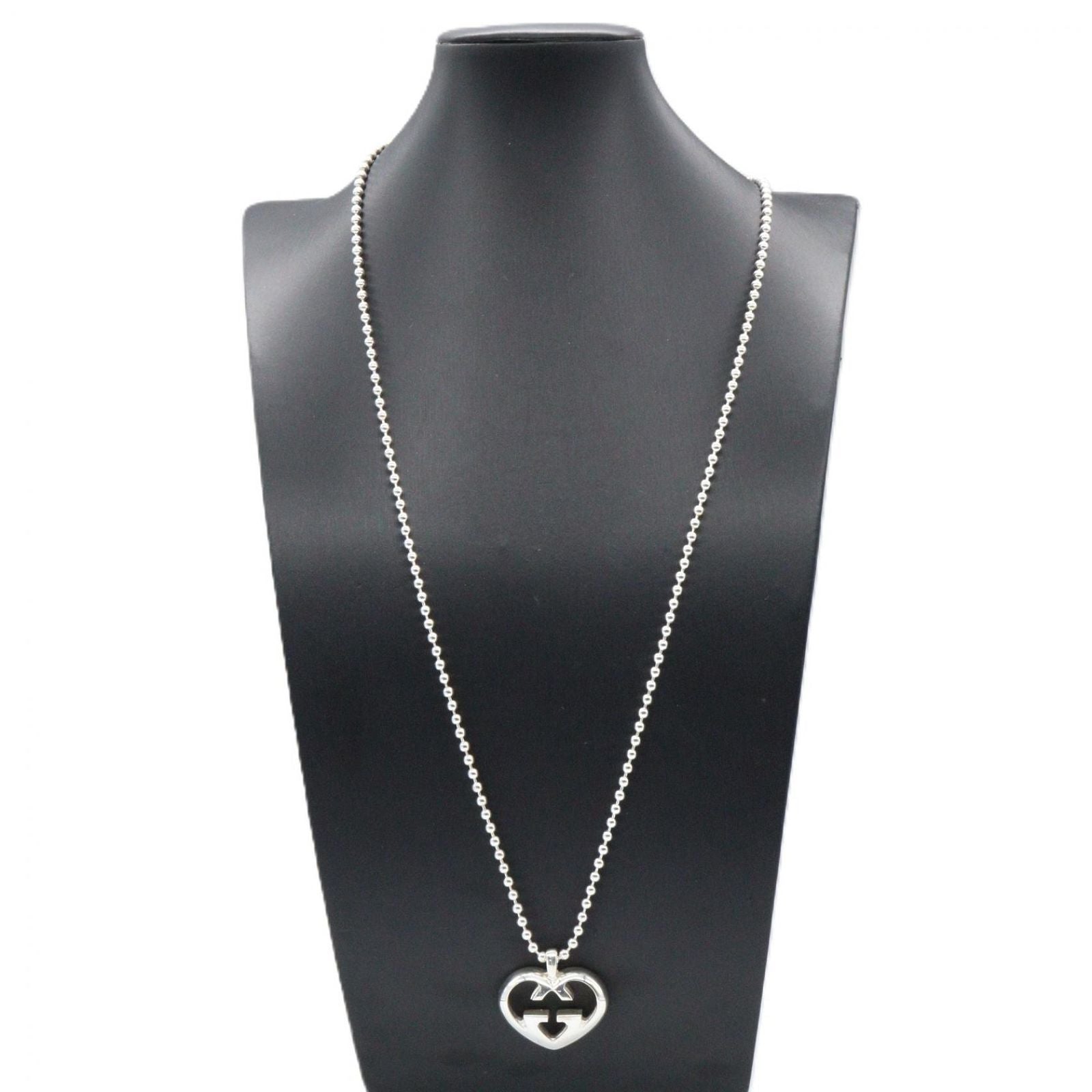Gucci Necklace Heart Interlocking 70 cm 925 Sterling Silver — view 6