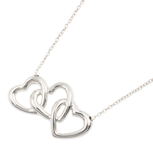 Tiffany & Co Necklace Triple Open Heart 41.5 cm 925 Sterling Silver